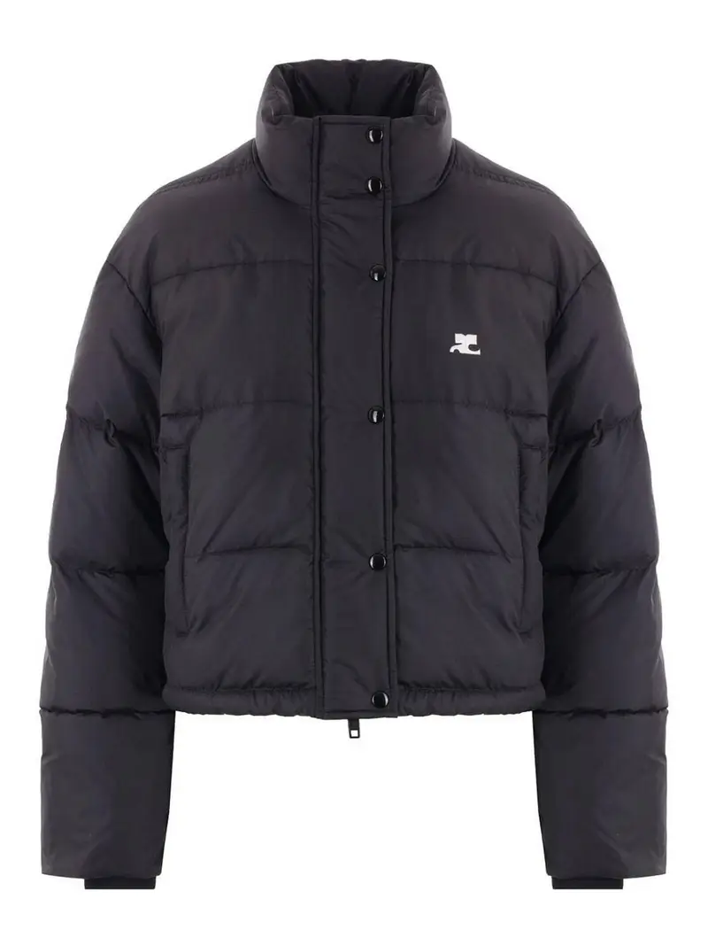 Courreges Piumino in nylon Nero