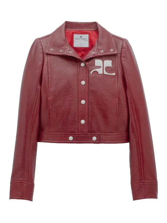 Courreges Riedizione Giacca In Vinile Rosso
