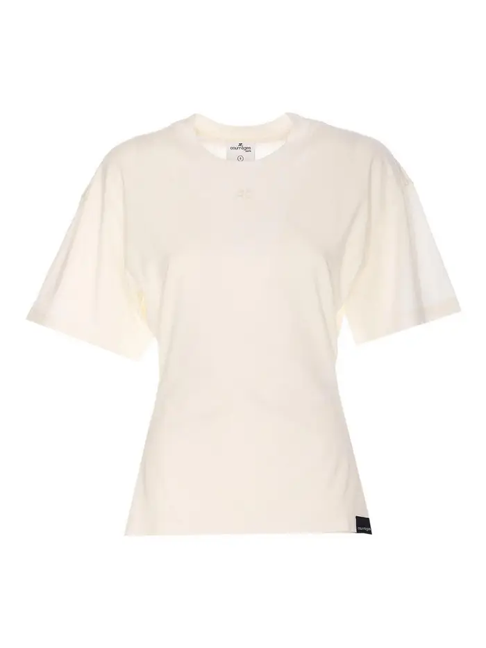 Courreges T-shirt aderente Bianco