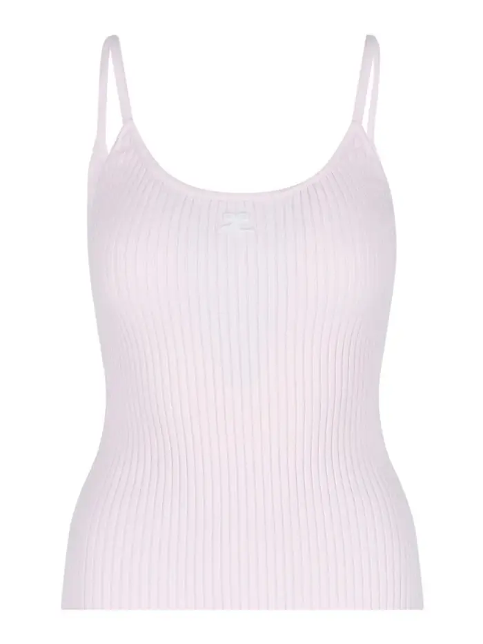 Courreges Top Color Carne E Neutri