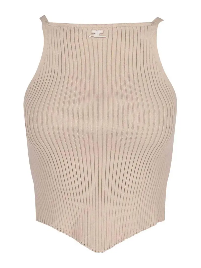 Courreges Top Beige 3853307