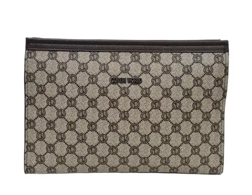COVERI COLLECTION Coveri Borsa Uomo a Mano Grande, Dimensioni 29x20x4, 5 cm, Sottobraccio con Manico Rimovibile, Design Monogramma, Art