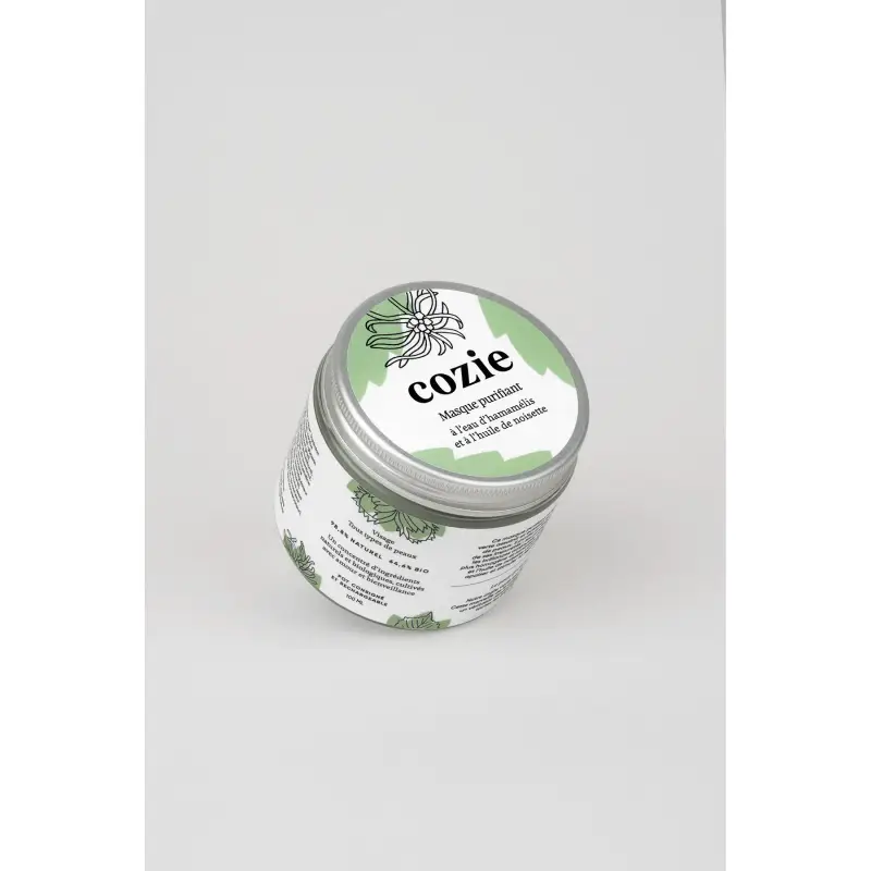 Cozie Maschera purificante per il viso con acqua di amamelide e olio di nocciola 100ml