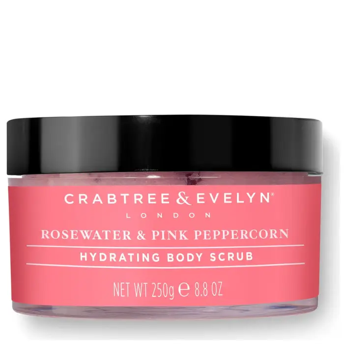 Crabtree & evelyn acqua di rose e pepe rosa idratante scrub corpo 220 g