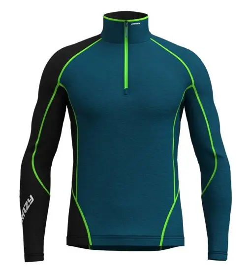 CRAZY Fahrenheit Zip - felpa in pile - uomo Green