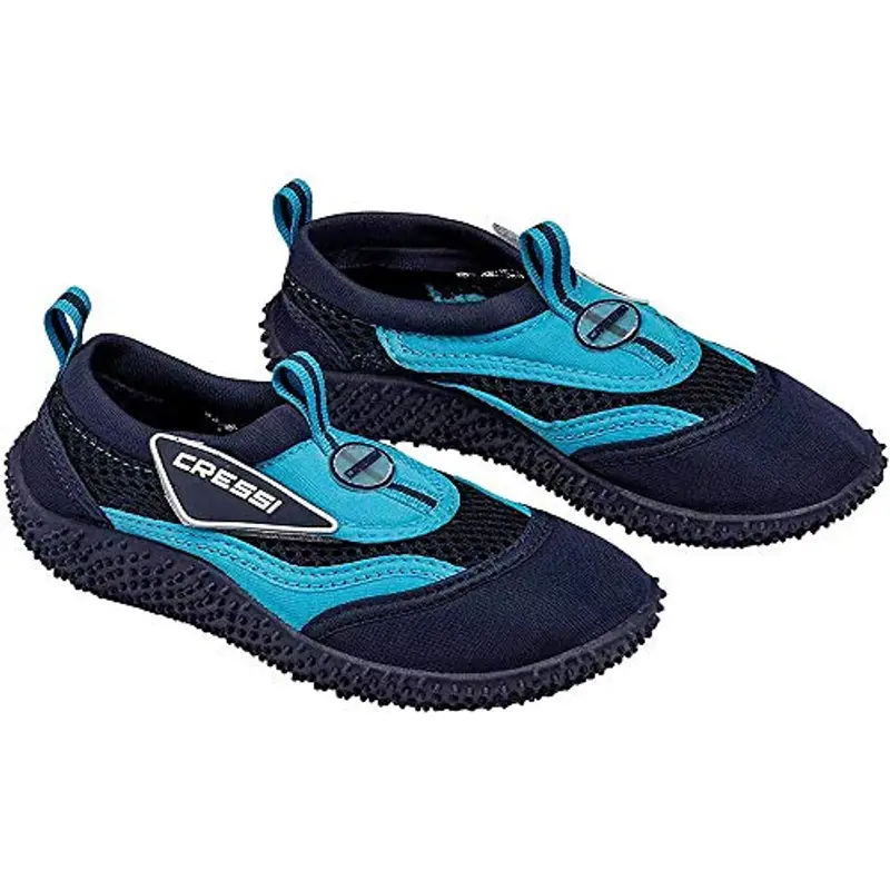 CRESSI Coral Junior, Scarpette Adatte Per Mare Spiaggia E Sport Acquatici Vari Bambina, Blu Azzurro, 27 EU