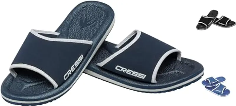 CRESSI Lipari Ciabatta per Spiaggia e Piscina, Unisex, Blu/Bianco