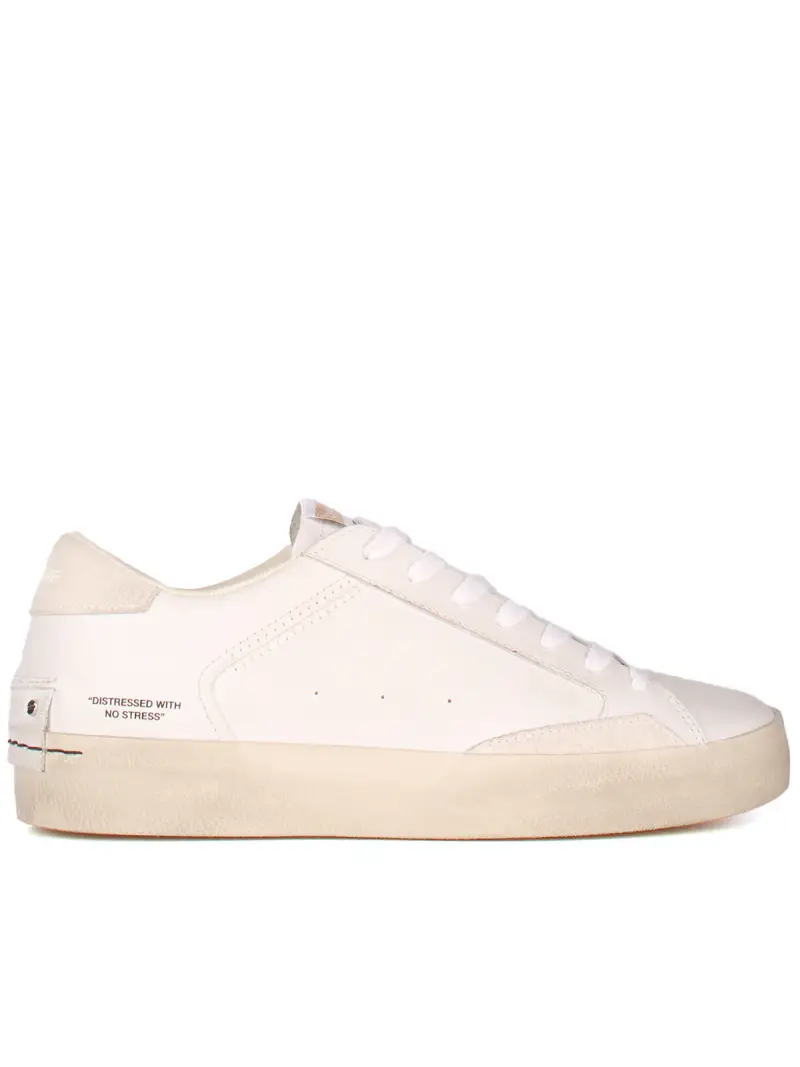 Crime London sneakers distressed donna BIANCO