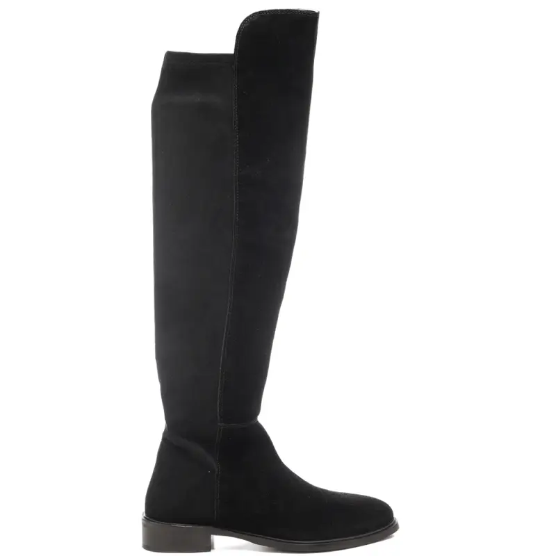 Cristin stivali alti da donna con tomaia in camoscio neri