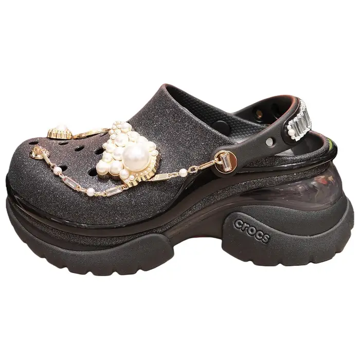 Crocs Bae Clog Zoccoli Comodi Versatili Donna zoccoli Nero 214116-001