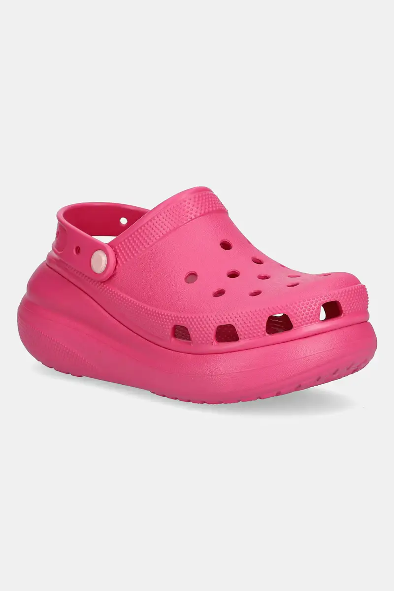Crocs ciabatte slide Classic Crush Clog donna colore rosa 207521.6ZQ