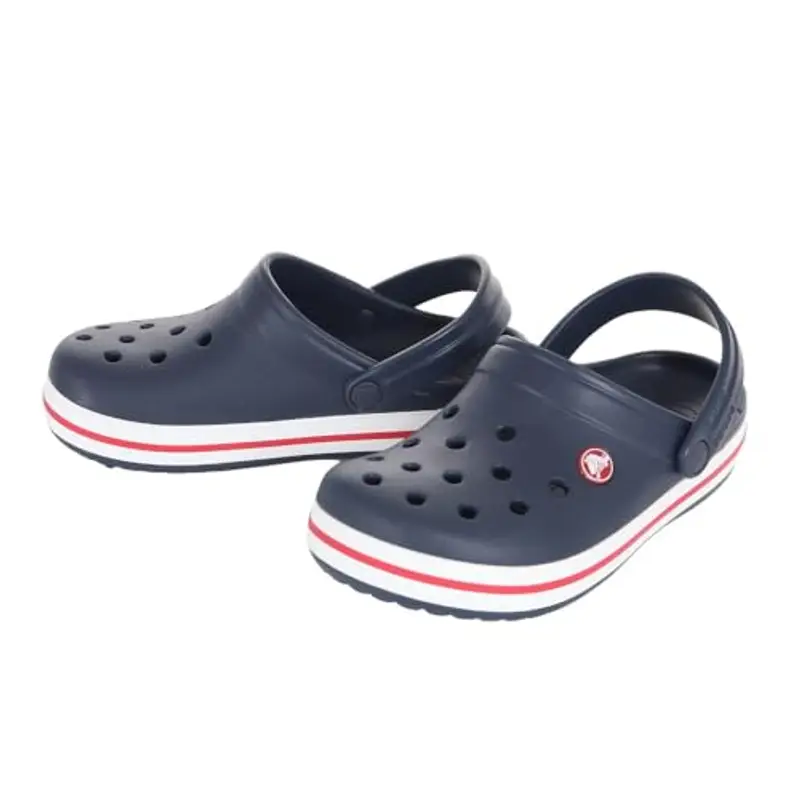 Crocs Crocband Clog K, Zoccoli Unisex - Bambini e ragazzi, Navy Red, 36/37 EU