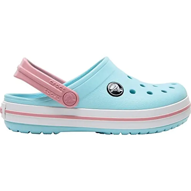 Crocs Crocband Clog T, Zoccoli Unisex - Bambini e Ragazzi, Ice Blue White, 23/24 EU