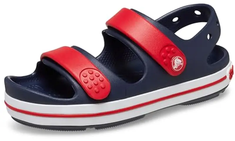 Crocs Sandali Unisex Bambini Ragazzi Crocband Cruiser K, Navy Varsity Red