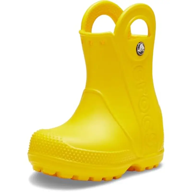 Crocs Handle It Rain Boot T, Stivali Unisex - Bambini e Ragazzi, Giallo, 20/21 EU