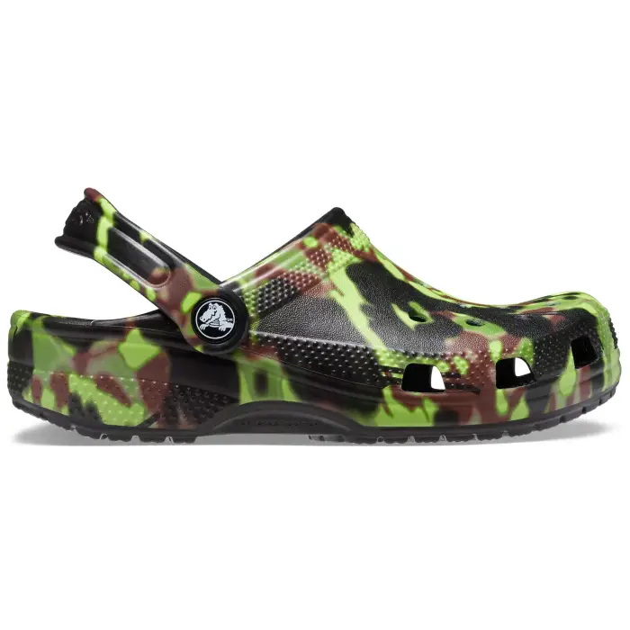 Sabot per bambini Crocs Classic Spray Camo Noir