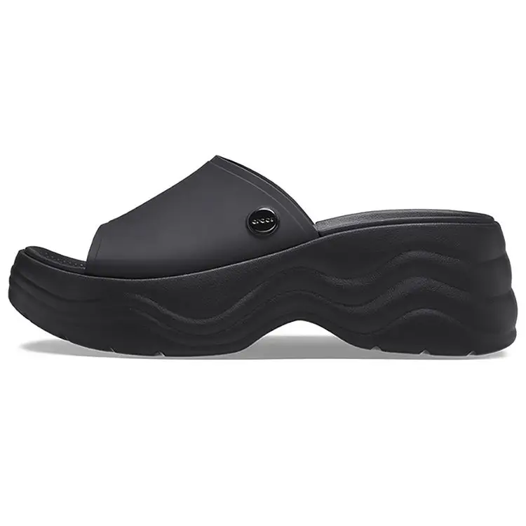 Crocs Sandali Ciabatte Casual Traspiranti in EVA Resistenti agli Odori Calzature Donna Nero 208182-001