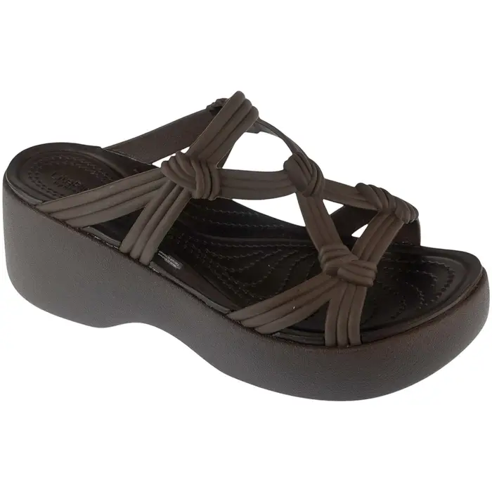Sandali con zeppa Crocs Classic Platform Dipped Buckle Clog Rosa