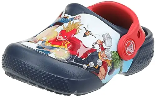 Crocs Unisex Bambino CrocsFL Avengers Patch Clog K Sabot, Navy, 22/23 EU