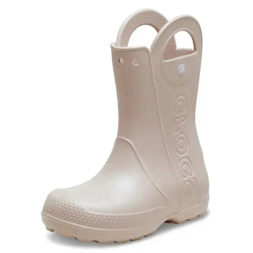 Crocs Unisex Bambino Handle It Rain Boot Kids Stivale, Quartz, 28/29 EU