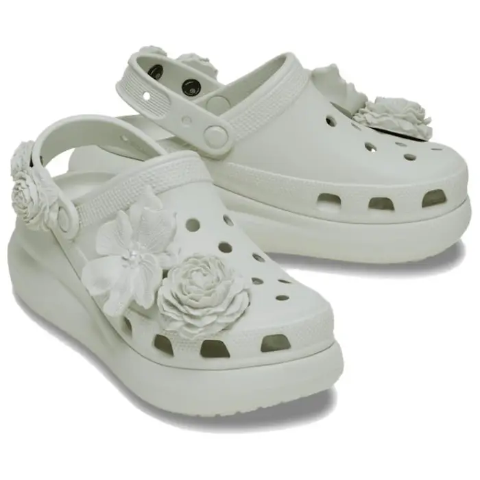 Zoccoli Crocs Crush Bouquet Comodi Versatili Classici Scarpe da Giardino Zoccoli da Donna Lino 211448-0HZ 38-39