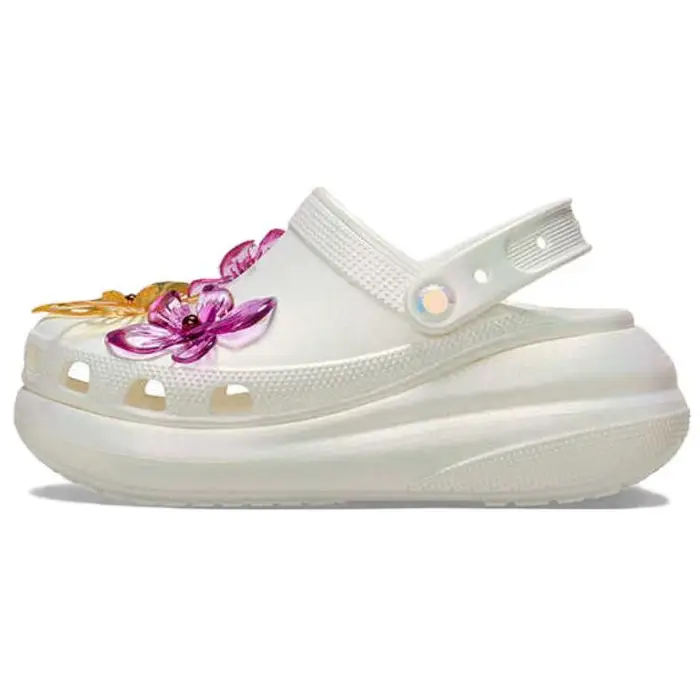 Zoccoli Crocs Eva a Punta Rotonda con Suola Spessa Calzature da Donna Bianco 211629-100 39-40