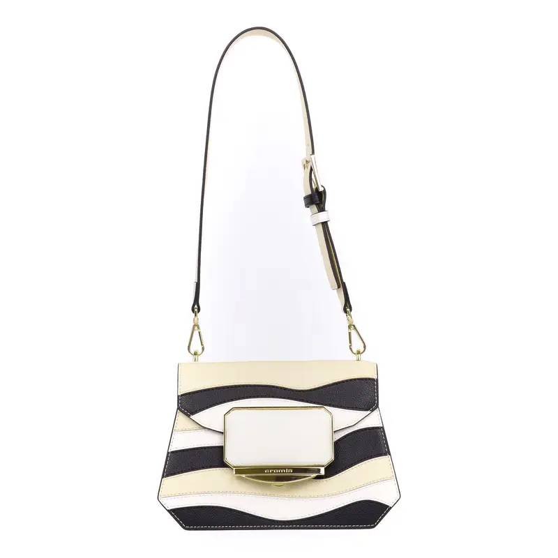 Cromia Oasi Kyra Borsa a spalla 1406271 Bianco + Nero