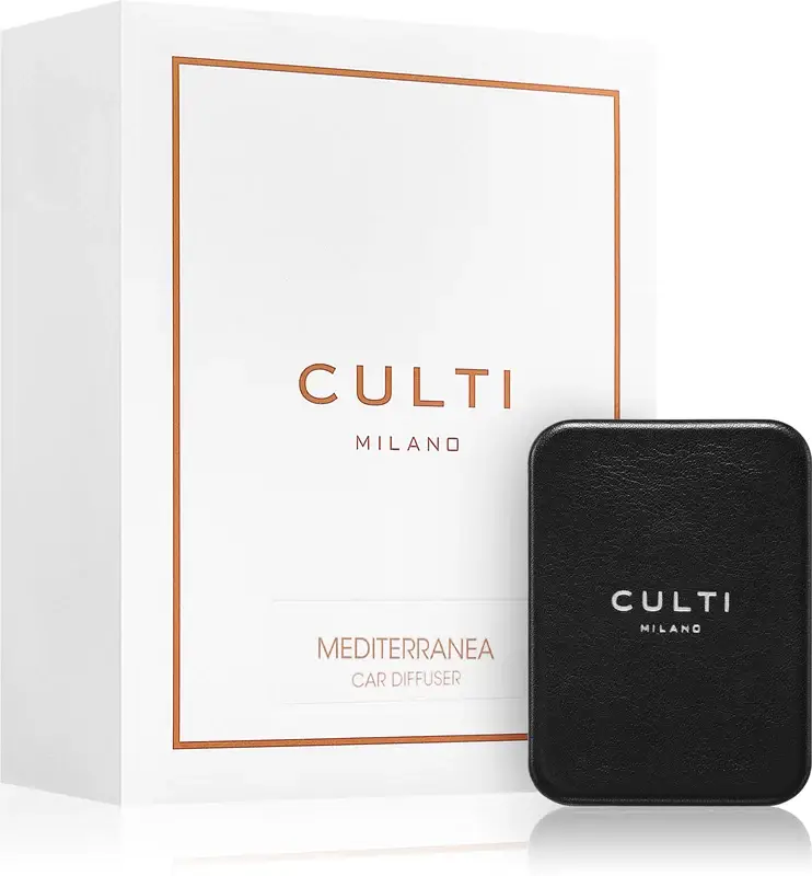 Culti Milano Car Diffuser Black Mediterranea deodorante per auto + ricarica 73× 53 cm