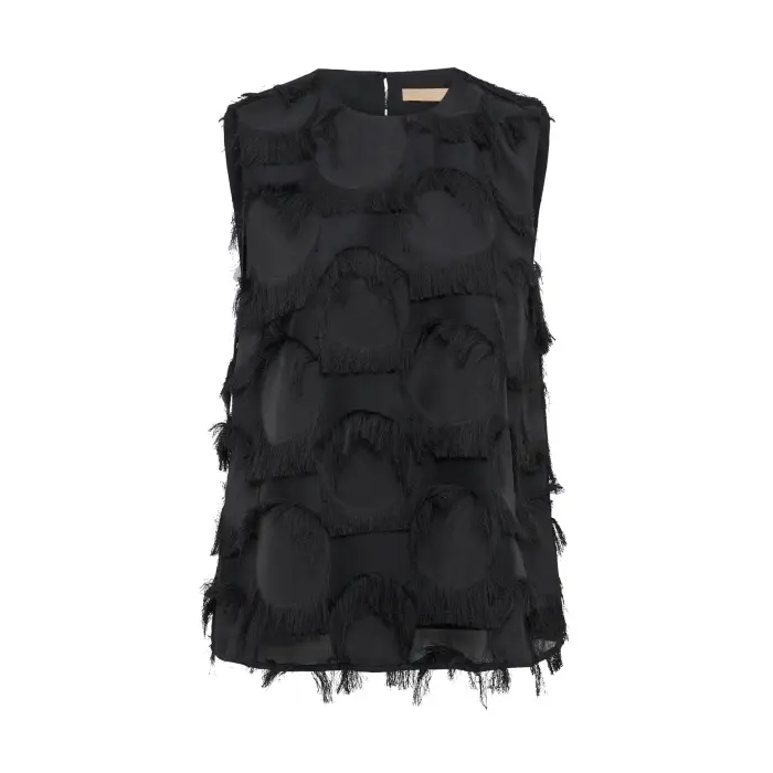 culture Camicetta da donna senza maniche Javina Noir