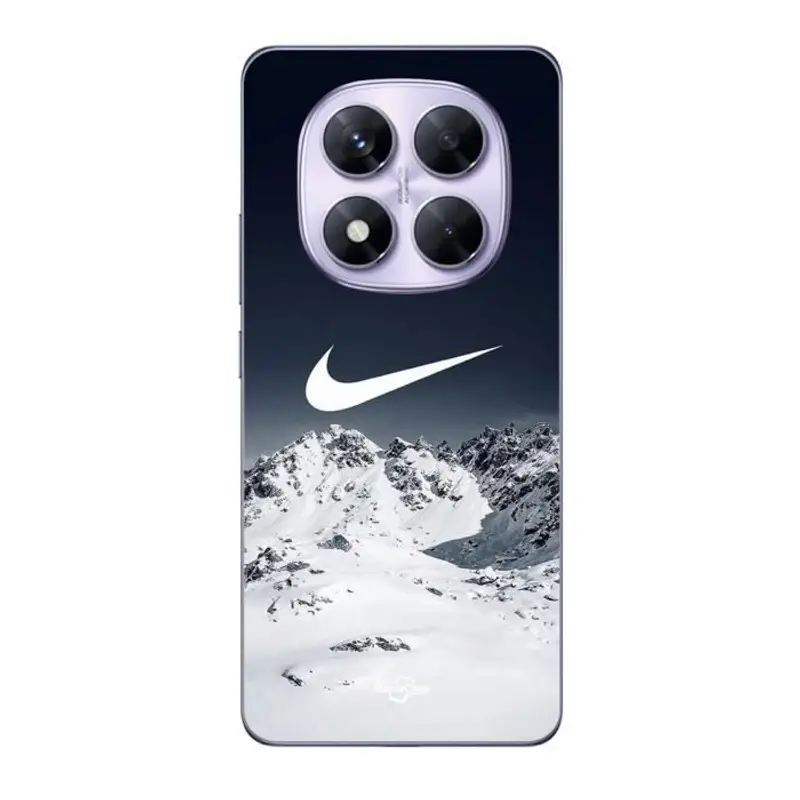 Nike Custodia - - Xiaomi Redmi Note 14 Pro 5G - Morbida - Nera - Logo montagna