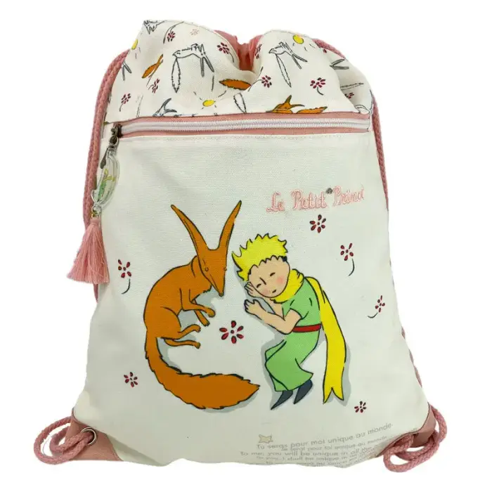 Cyp Brands Borsa per bambini con cordoncino The Little Prince Blanc