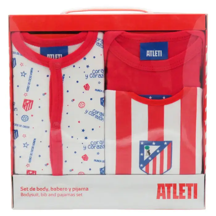 Cyp Brands Set regalo neonato Atletico Madrid Rouge