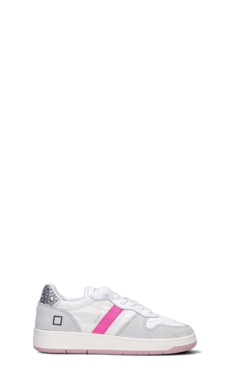 D.A.T.E COURT SHINY Sneaker donna bianca/fucsia Vario