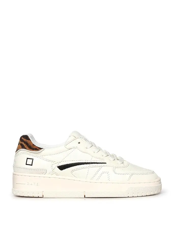 D A T E Sneaker Torneo in nappa Bianco