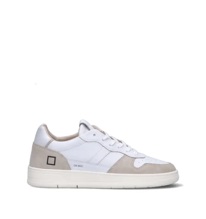 D A T E Sneaker uomo bianca in pelle Vario