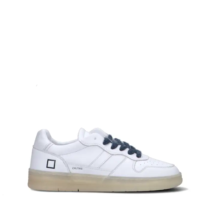 D A T E Sneaker uomo bianca in pelle Vario