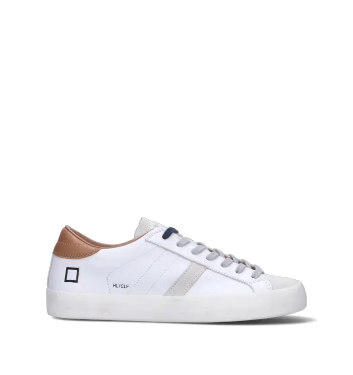 D A T E Sneaker uomo bianca in pelle Vario