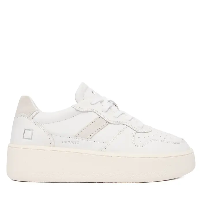 Sneakers D A T E Court Platform V Calf W431-CP-VC Bianco