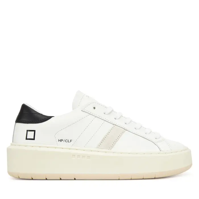 Sneakers D A T E Hill Low Platform Calf W431-HP-CA Bianco