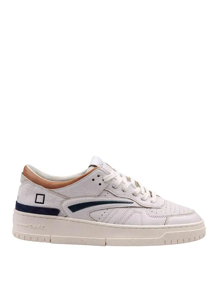 D A T E Sneakers in pelle e camoscio Blu