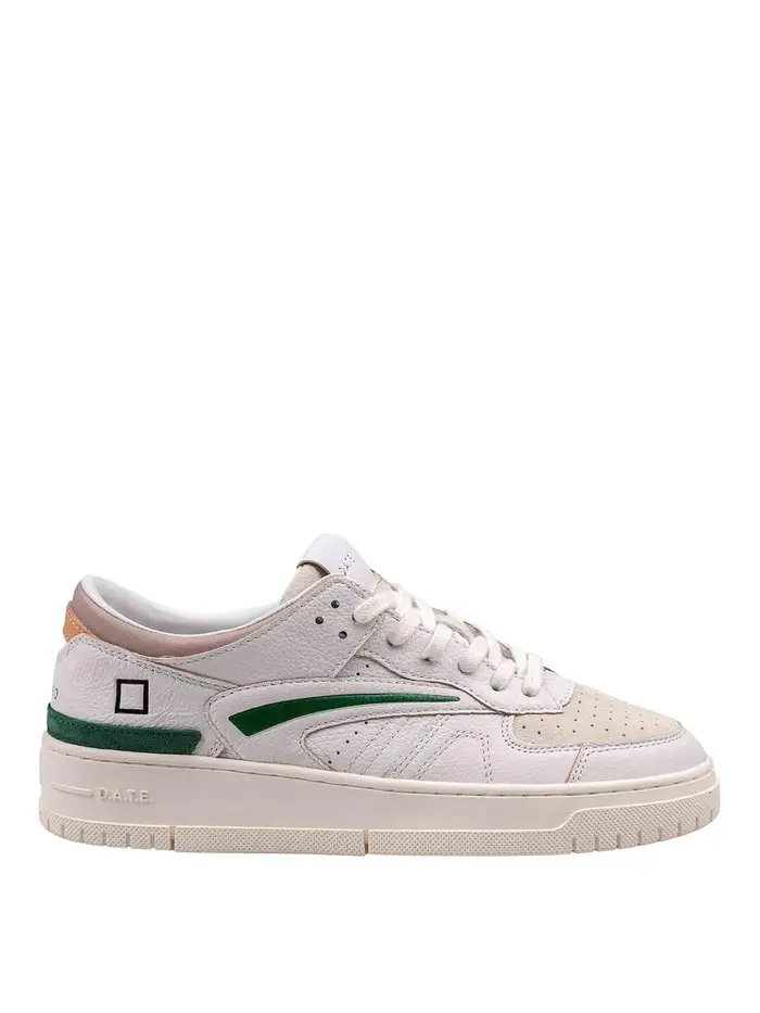 D A T E Sneakers in pelle e camoscio Verde