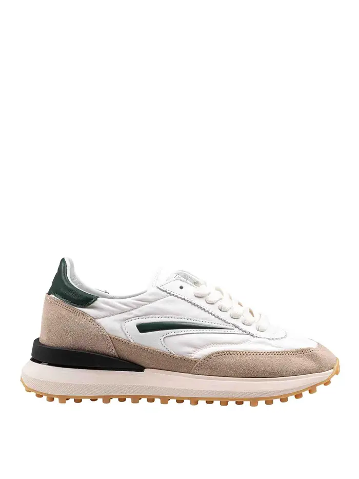 D A T E Sneakers running in nylon e camoscio Verde