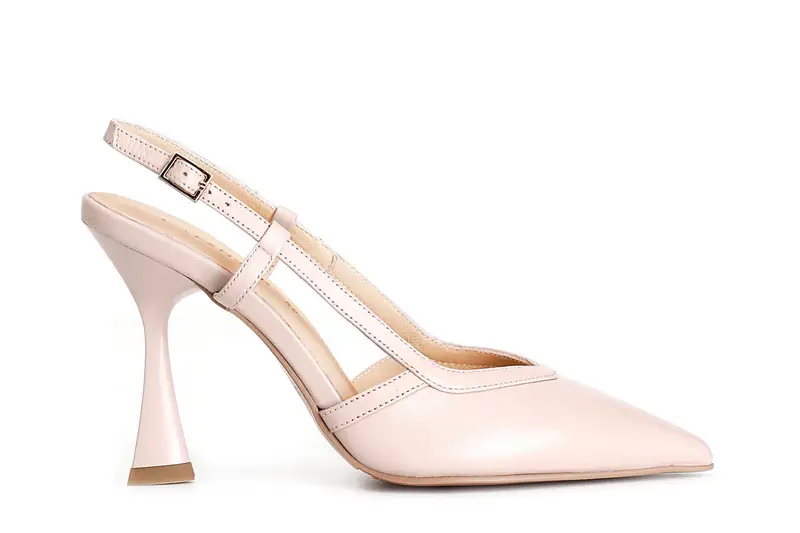 CafèNoir décolleté aperta dietro in nappa cipria