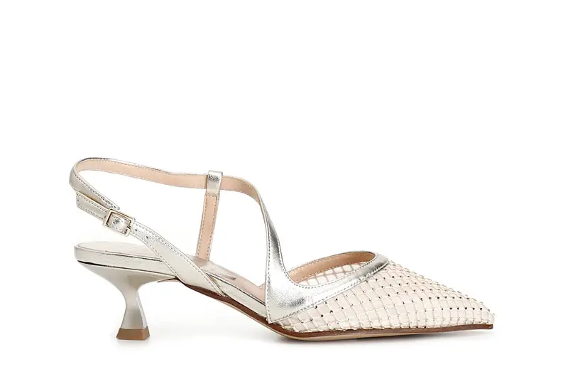 CafèNoir décolleté aperta dietro modello asimmetrico retina con strass davanti platino