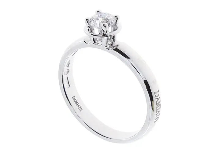 DAMIANI Anelli In Oro Bianco Con Diamante - Minou 4 Griffe