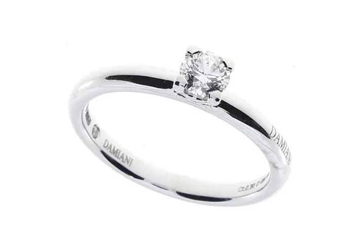 DAMIANI Anelli In Oro Bianco Con Diamante - Veramore 4 Griffe