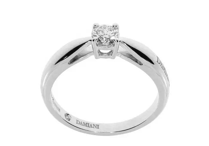 DAMIANI Anello In Oro Bianco Con Diamante - Cupido D