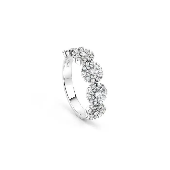 DAMIANI Anello In Oro Bianco Con Diamante - Margherita