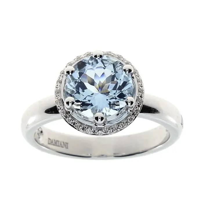 DAMIANI Anello In Oro Bianco Con Diamante - Minou