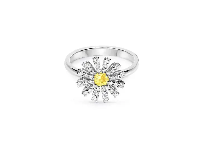 DAMIANI Anello In Oro Bianco Con Diamante/Zaffiro
